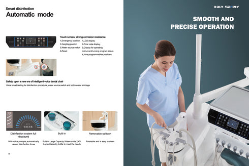 ITALY SAFETY Hydraulic Dental Chair All Touch Screens